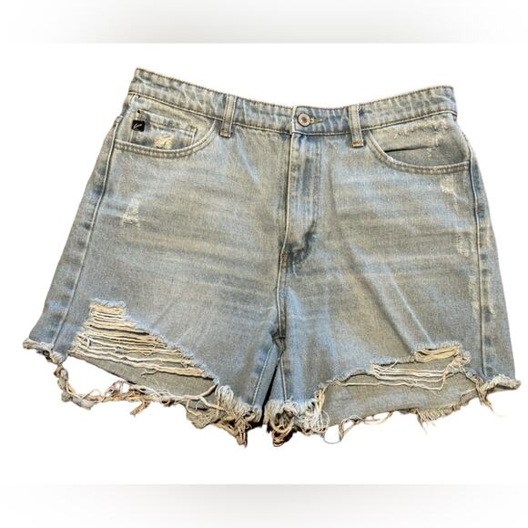 KanCan Women’s Large (30) Distressed Denim Cut-Off Shorts - Picture 1 of 8